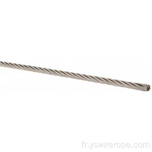 304 ROPE DE VIEUX D&#39;ACIER INOXEUX 1x7 0,8 mm